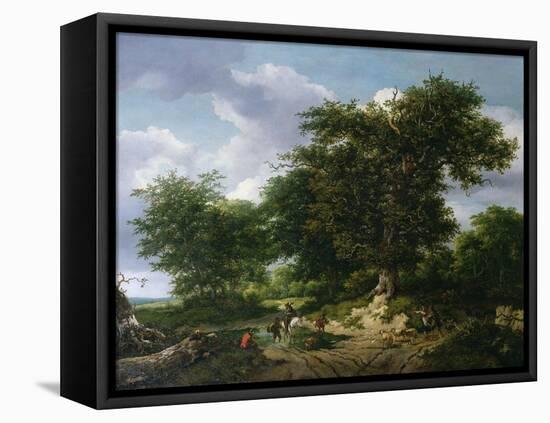 The Great Oak, 1652-Jacob Isaaksz or Isaacksz van Ruisdael-Framed Stretched Canvas