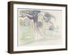 The Great Oak, Copford Place, Essex (W/C over Graphite on Paper)-John Northcote Nash-Framed Giclee Print