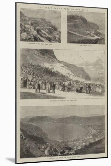The Great Orme's Head Marine Drive-null-Mounted Giclee Print