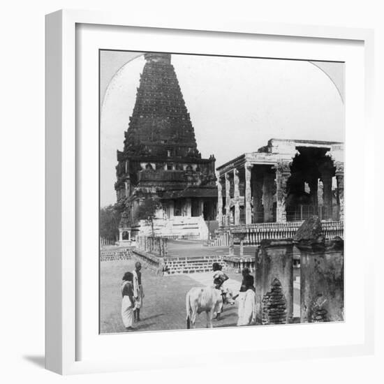 The Great Pagoda of Tanjore (Thanjavu), India, 1902-BL Singley-Framed Photographic Print