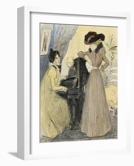 The Great Pains, 1898-Théophile Alexandre Steinlen-Framed Giclee Print