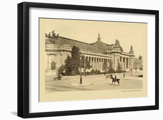 The Great Palace, Champs-Elysees-Helio E. Ledeley-Framed Art Print