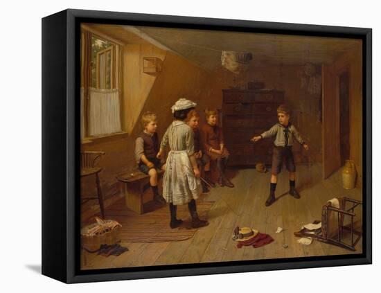 The Great Performance, 1890-Harry Brooker-Framed Stretched Canvas