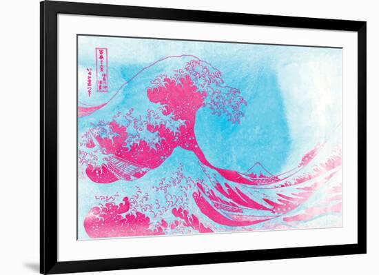 The Great Pink Wave-null-Framed Premium Giclee Print