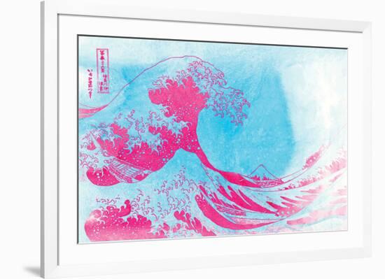The Great Pink Wave-null-Framed Premium Giclee Print