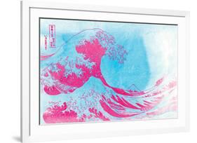 The Great Pink Wave-null-Framed Premium Giclee Print