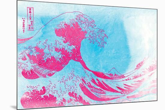 The Great Pink Wave-null-Mounted Premium Giclee Print