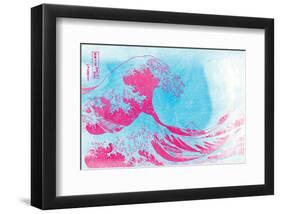 The Great Pink Wave-null-Framed Art Print