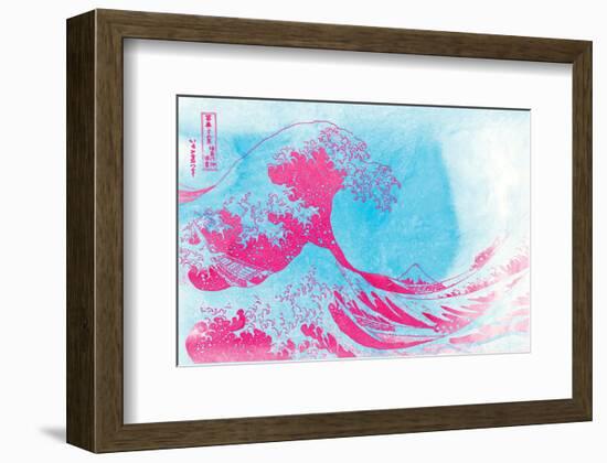 The Great Pink Wave-null-Framed Art Print
