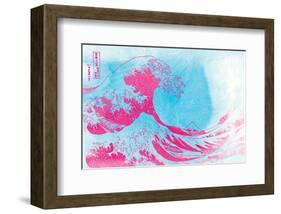 The Great Pink Wave-null-Framed Art Print