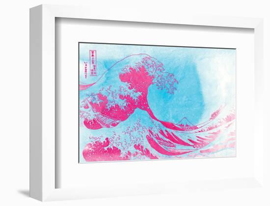 The Great Pink Wave-null-Framed Art Print