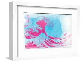 The Great Pink Wave-null-Framed Art Print