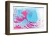 The Great Pink Wave-null-Framed Art Print