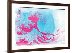 The Great Pink Wave-null-Framed Art Print