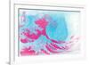 The Great Pink Wave-null-Framed Art Print