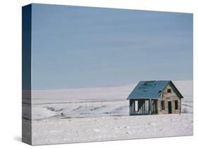 The Great Plains Under Snow, New Mexico, USA-Occidor Ltd-Stretched Canvas