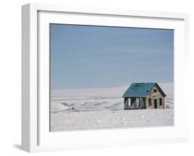 The Great Plains Under Snow, New Mexico, USA-Occidor Ltd-Framed Photographic Print