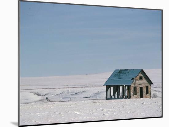 The Great Plains Under Snow, New Mexico, USA-Occidor Ltd-Mounted Photographic Print