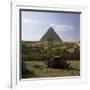 The Great Pyramid and the Sphinx-null-Framed Photographic Print