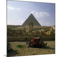 The Great Pyramid and the Sphinx-null-Mounted Photographic Print