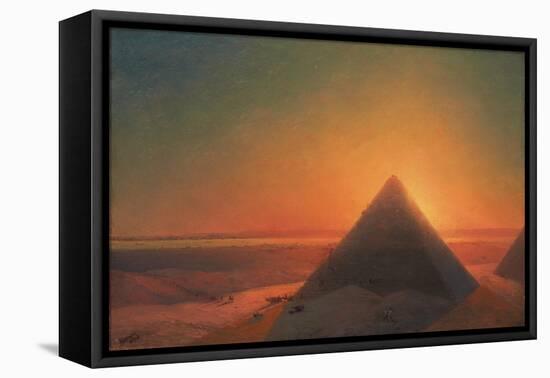 The Great Pyramid at Giza, 1878-Ivan Konstantinovich Aivazovsky-Framed Stretched Canvas