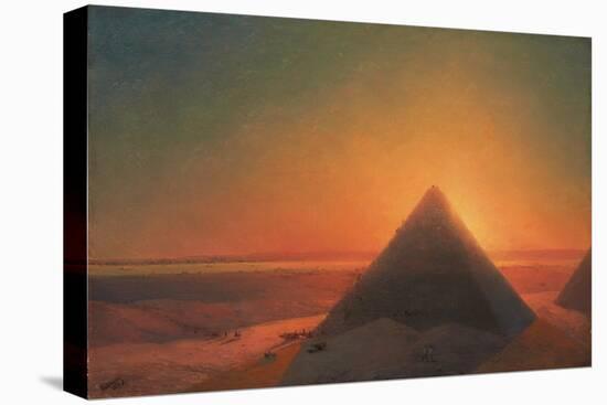The Great Pyramid at Giza, 1878-Ivan Konstantinovich Aivazovsky-Stretched Canvas