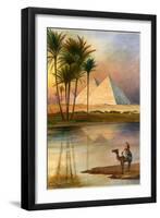 The Great Pyramid of Giizeh-English School-Framed Giclee Print