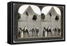 The Great Pyramid of Giza, Egypt, 1905-Underwood & Underwood-Framed Stretched Canvas