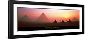 The Great Pyramids of Giza, Egypt-Shashin Koubou-Framed Art Print