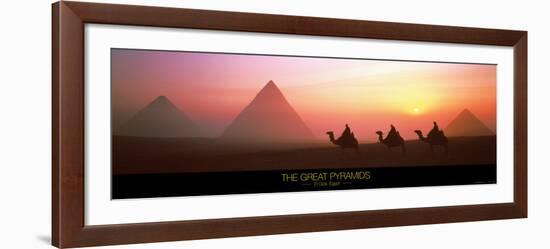 The Great Pyramids of Giza, Egypt-Shashin Koubou-Framed Art Print