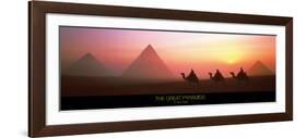 The Great Pyramids of Giza, Egypt-Shashin Koubou-Framed Art Print