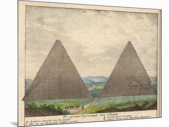 The Great Pyramids of Giza-null-Mounted Art Print