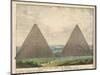 The Great Pyramids of Giza-null-Mounted Art Print