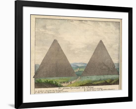 The Great Pyramids of Giza-null-Framed Art Print