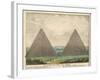 The Great Pyramids of Giza-null-Framed Art Print