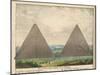 The Great Pyramids of Giza-null-Mounted Art Print