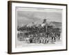 The Great Railway Strike Halting Locomotives at Martinsburg-null-Framed Giclee Print