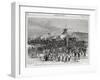 The Great Railway Strike Halting Locomotives at Martinsburg-null-Framed Giclee Print