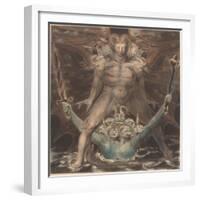 The Great Red Dragon and the Beast from the Sea, c.1805-William Blake-Framed Giclee Print