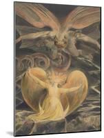 The Great Red Dragon and the Woman Clothed with the Sun, 1805-Williiam Blake-Mounted Art Print