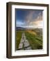 The Great Ridge Pathway, Mam Tor, Hope Valley, Castleton, Peak District National Park, Derbyshire,-Chris Hepburn-Framed Photographic Print