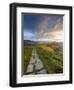 The Great Ridge Pathway, Mam Tor, Hope Valley, Castleton, Peak District National Park, Derbyshire,-Chris Hepburn-Framed Photographic Print