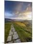 The Great Ridge Pathway, Mam Tor, Hope Valley, Castleton, Peak District National Park, Derbyshire,-Chris Hepburn-Mounted Photographic Print