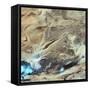 The Great Salt Desert in Iran-null-Framed Stretched Canvas