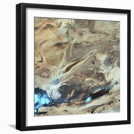 The Great Salt Desert in Iran-null-Framed Photographic Print