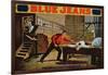 The Great Saw Mill Scene', Poster for 'Blue Jeans'-American School-Framed Giclee Print