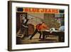 The Great Saw Mill Scene', Poster for 'Blue Jeans'-American School-Framed Giclee Print