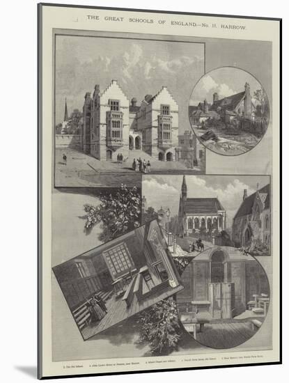 The Great Schools of England, Harrow-null-Mounted Giclee Print