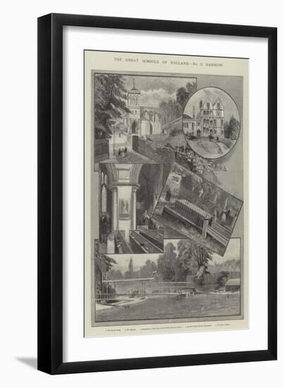 The Great Schools of England, Harrow-null-Framed Giclee Print