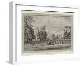 The Great Schools of England, Rugby School, from the Close-null-Framed Giclee Print